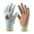 Gloves Gloves Pvc Gloves 10 Gauge Bleached And PVC Dotted White Cotton Knitted Working Gloves Hand Gloves
