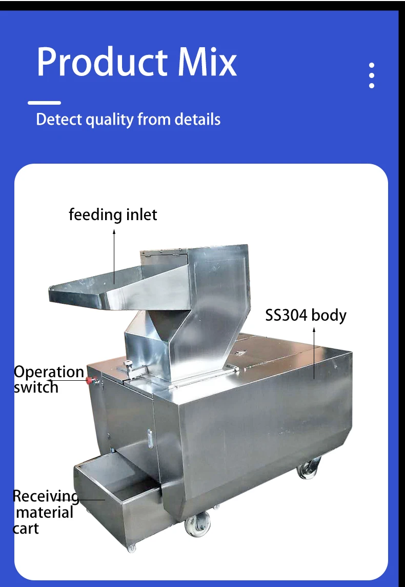 Electric Beef Pig Animal Meat Bone Crusher Machine manufacture