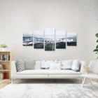 Artwork Wholesale Sea Waves Scene Wallpaper Canvas Sets Artwork For Wall Decorative Prints