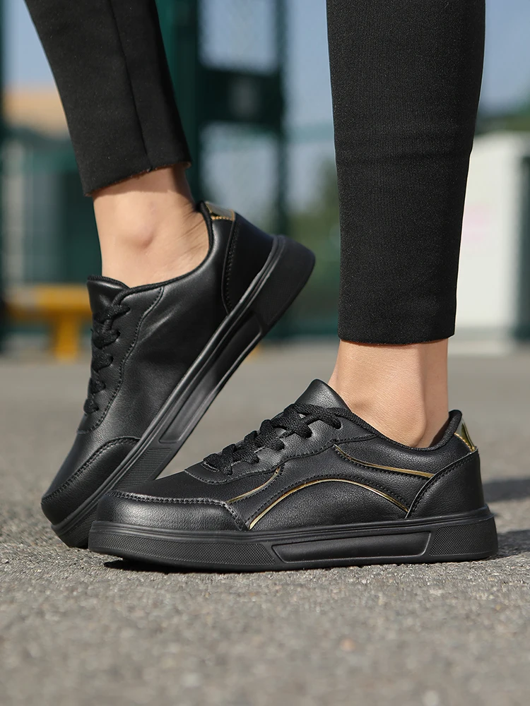 Hot Selling Women's EVA Skate Shoes Sporty Lace-Up Sneakers Easy-Matching Walking Anti-Slippery Running Shoes