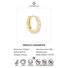 Diamond Gold Earrings Earrings Gemnel 2021 Beautiful Designed Baguette Diamond Huggies Gold Hoop Earrings