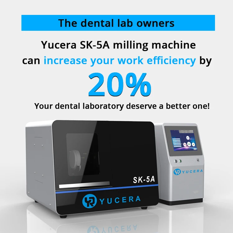 YUCERA Dental Zirconia Discs Fordental Milling Machine System 5 Axis CADCAM Milling Machine Class II for Dental Lab Best Price
