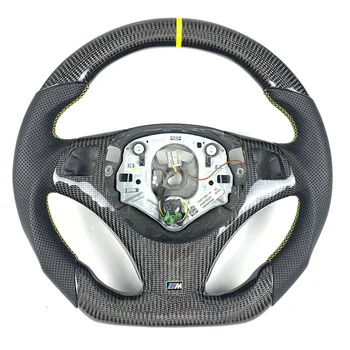 Steering Wheel Fit for BMW E90 E91 E92 E93 M3 2008-2012 Carbon Fiber Steering Wheel without Paddles