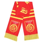 Design Wholesale Custom Unique Design Digital Print Football Satin Silk Scarf