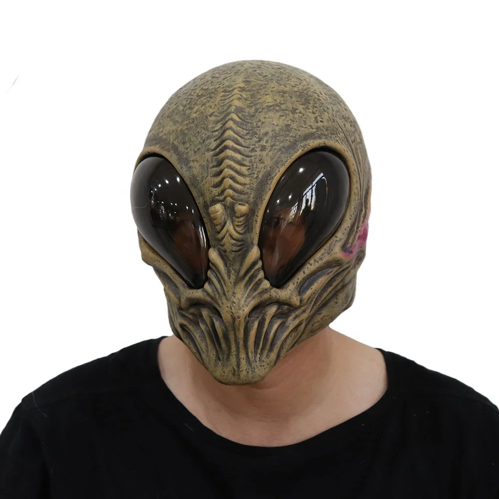 Creepy Party Deluxe Novelty Latex Halloween Mask Full Head Mask Alien 