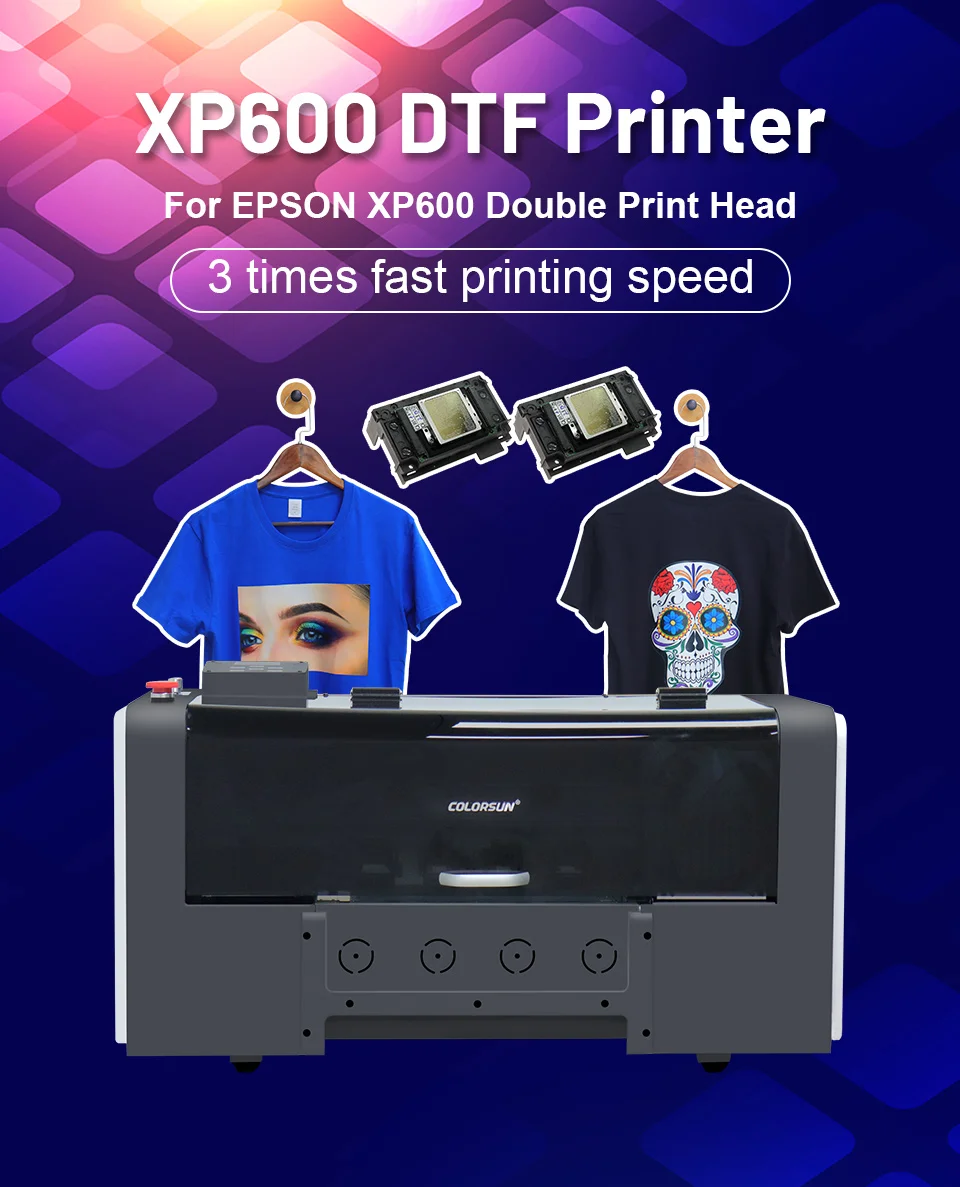 30cm Pet film DTF XP600 T shirt printer A3 size clothes roll DTF printer