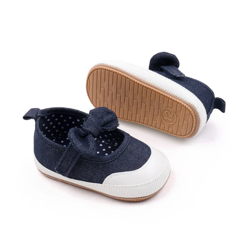 2024 New Arrival Fashionable Toddler Girls Shoes Denim Material with Soft TPR Outsole for Spring Summer Autumn supplier
