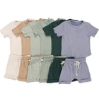 Summer Clothes Summer Summer 2 Pcs Kids Clothes Set Outfit Short Sleeve Shirt Shorts Boys Clothing Sets
