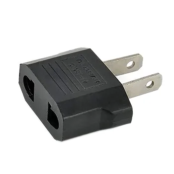 Euro EU to USA US Travel Power Charger Adapter Plug Outlet Converter