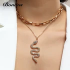 Snake Wholesale Snake Layered Necklace Gold Plated Snake Chain Necklace Snake Pendant Necklace For Women