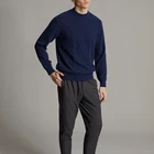 Sweater Full FYB O-neck Long Sleeve Shrugs Winter Jacuard Intarsia Cotton Wool Mens Sweater