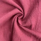 Fabric 100% Cotton Eco Friendly Safe Double Layer Soft Sand Washed Baby Children Crinkle Crepe Fabric