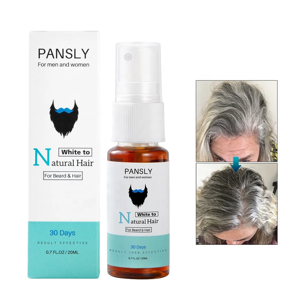 Pansly White Hair Turn Gray Black Hair Treatment Spray 30 Days Black Hair  Care Oil Conditioners - Buy Gray Hair To Black Hair Spray,Grey Hair  Treatment Essence Spray,Hair Straightener Conditioners Product on