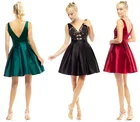 Gowns Gown Evening Dresses Custom Made V-neck Beaded Evening Dresses Short Women Applique Gowns Party Dresses