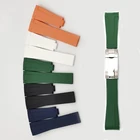 Silicone Watch No Logo 20mm 21mm Curve End Rubber Silicone Watch Band Watch Strap
