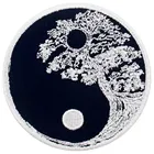 Black Black White Yin Yang / Taoism Iron-On/Sew-on Embroidered Applique/ Patch
