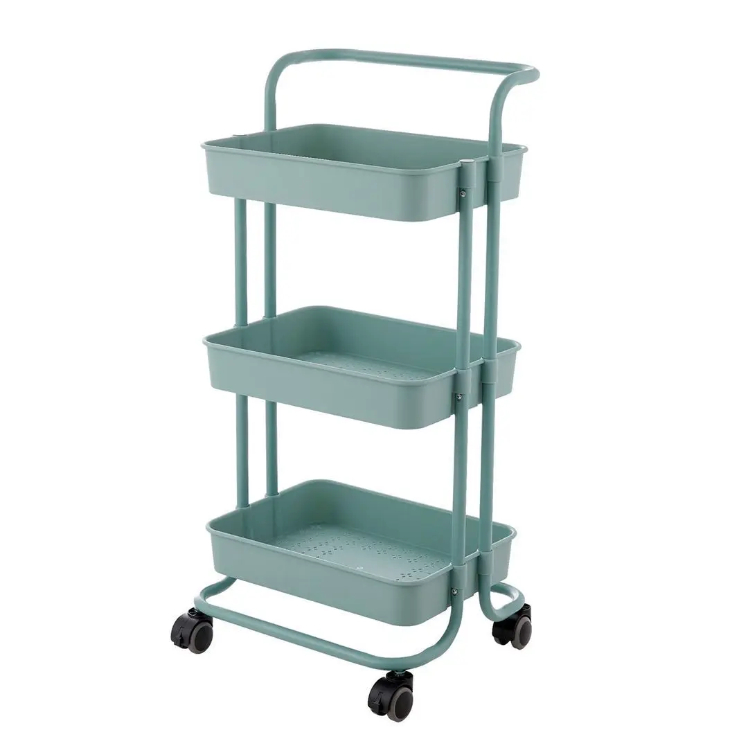 Hot Sale 3 Layers Kitchen Shelves Organizer Storage Trolley cart and trolley storage kitchen with storage cover