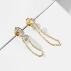Fashion Zircon Zircon EManco Korean Fashion Zircon Drop Earrings Women Party Accessories Factory