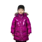 Kids Jianfeng Customized Winter Outdoor Stand Collar Long Style Waterproof Kids Down Hooded Jacket