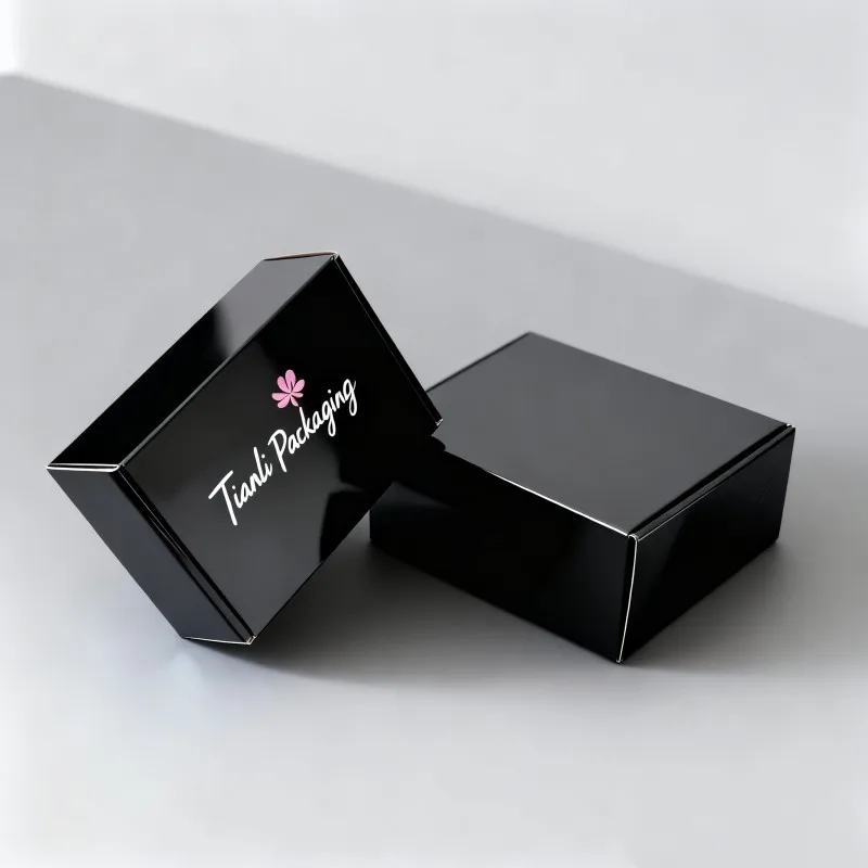 product black personalize recyclable shipping corrugated paper packaging box clothing accessory pants skirts socks underwear paper box-3