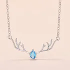 Necklace Silver 2021 New Moose Clavicle Chain Distinctive Womens Gift Necklace Love Necklace Silver
