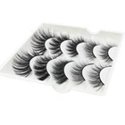 Pairs Box Eyelash Box High Quality 5 Pairs Silk Eyelashes Set With Tube Glue Eyeliner Glue Pen Gift Box With Mirror