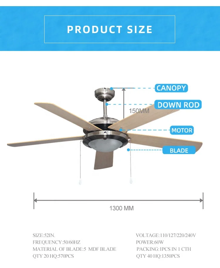Ceiling Fan, LED, Electric Power, 80 - detail 12