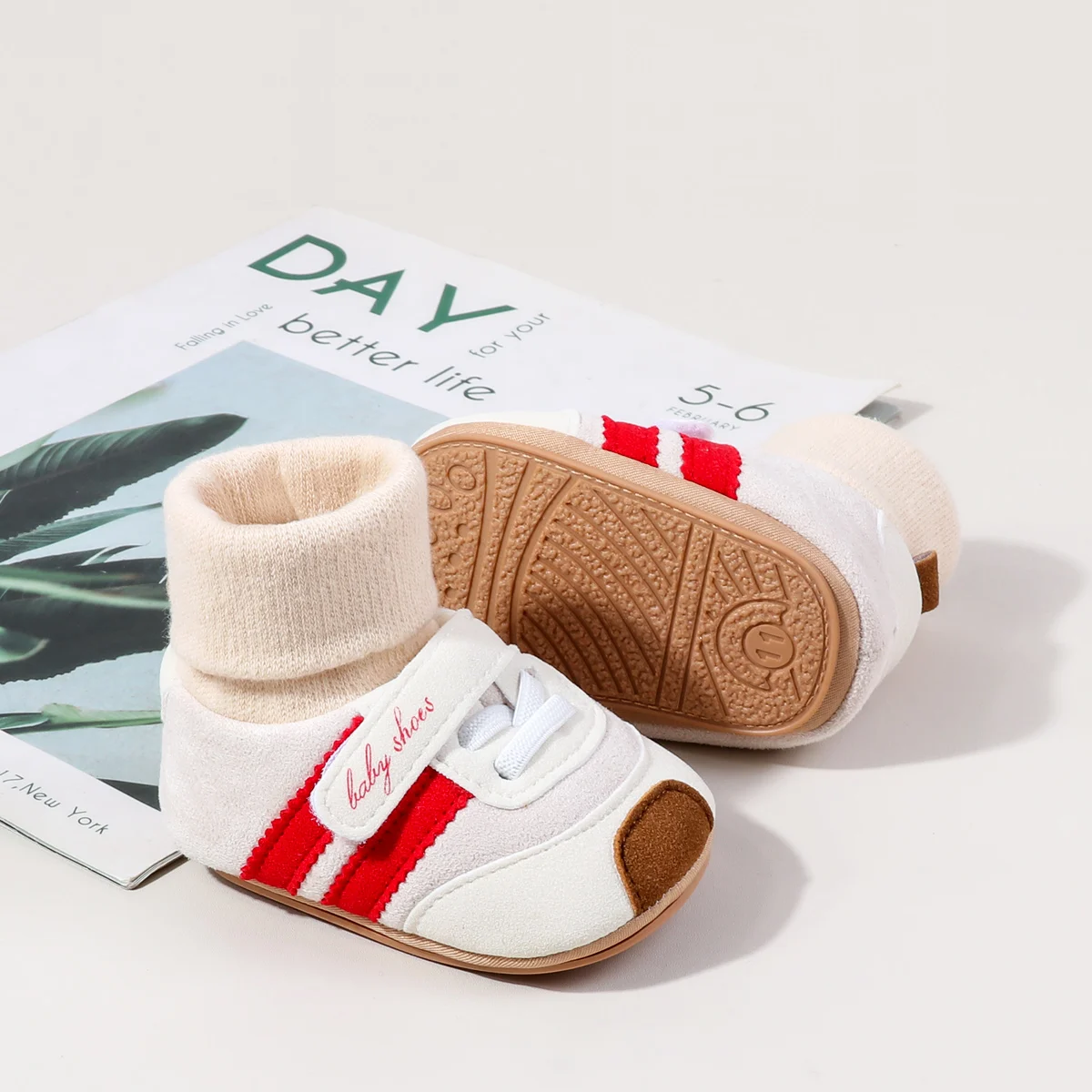 Wholesale Anti-slip Slip-on Winter Socks Baby Boys Girls Shoes manufacture