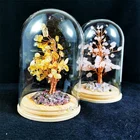 Citrine Hot Sale Natural Crystal Money Tree Crystal Citrine Amethyst Tree Tree Of Life For Decoration