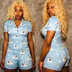 Onesie Adult 2021 Top Sale Design Short Sleeve Sexy Party Bar Onesie Nighty Adult Pajamas Sleepwear Women