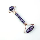 High Quality Amethyst Gemstone Massage Crystal Quartz Amethyst Jade Roller For Face