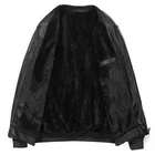 Jacket Jacket With Leather Sleeve Sports Thick Black Jacket Men Jacket Wholesale
