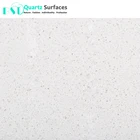 Polyester Resin White Solid Surface Artificial Stone Slab With Big Chips