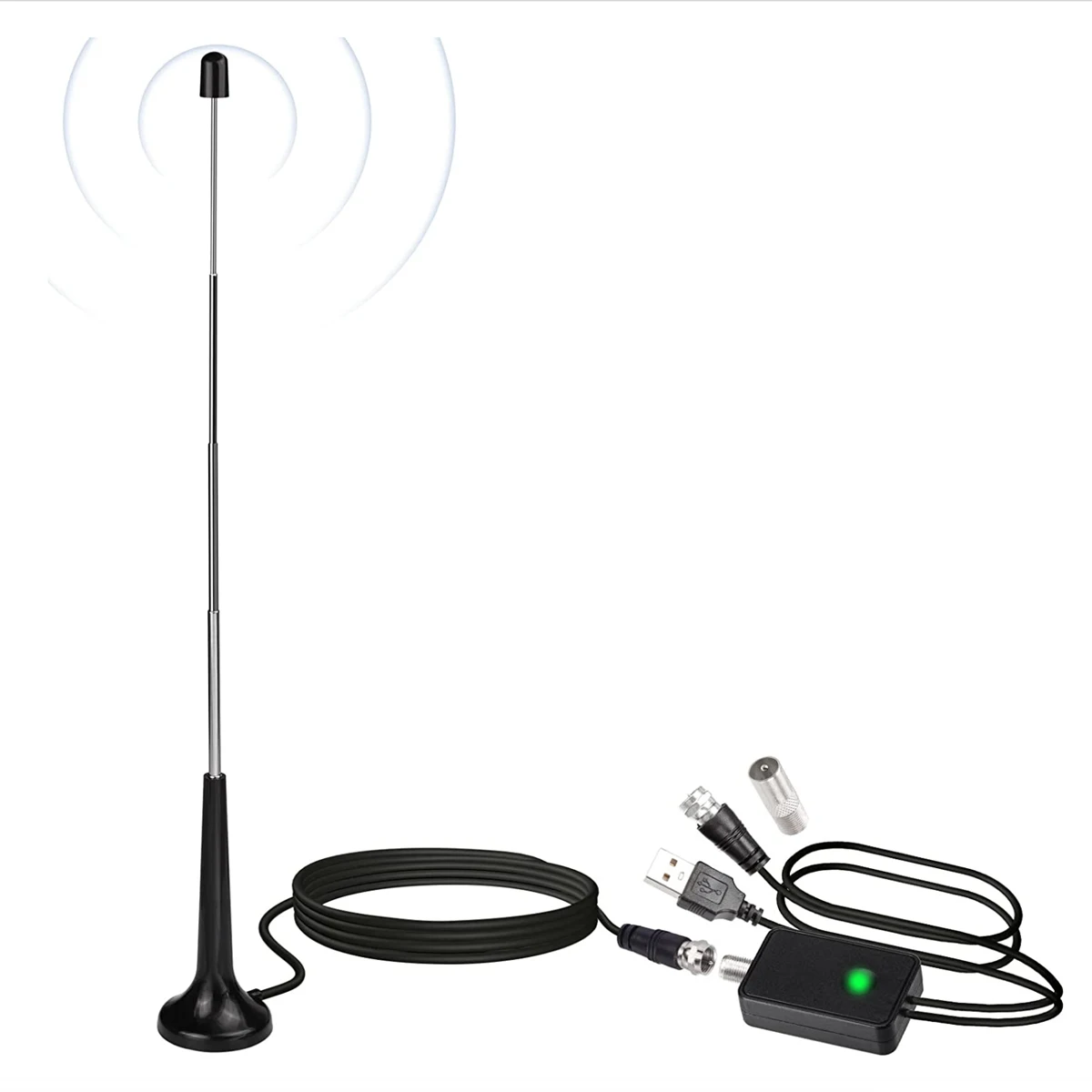 Retractable Pull Rod Fm Radio Uhf Vhf Digital Tv Antenna For