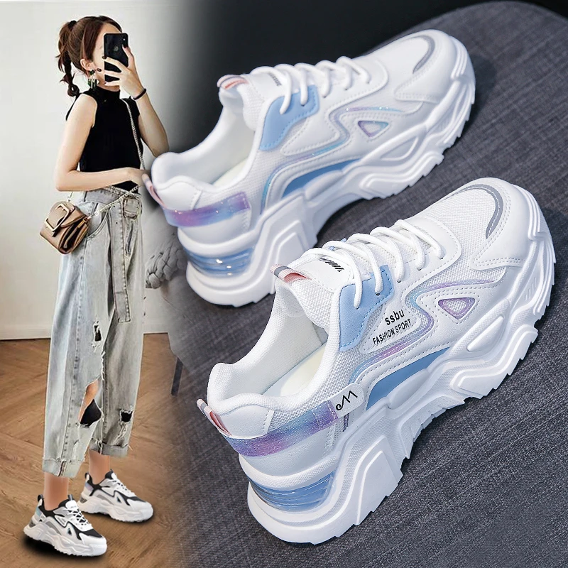 Hot Selling Light Weight Sports Female Fitness Shoes Walking Style Casual Shoes Women