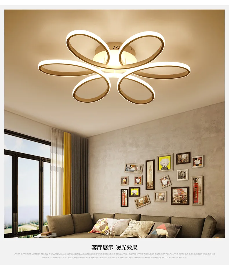 Ceiling lamp living room Simple modern creative personality room dining room atmosphere warm and romantic Nordic bedroom lamps