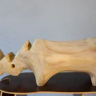 Handicrafts Manufacture Custom Home Decorative Handicrafts Rustic Animal Style Wooden Chair