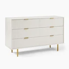 White Wooden Cabinet 6 Drawer Chest Of Drawer Wooden Storage Cabinet Cupboard Dressers 6 Drawers Bedroom Furniture