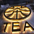 Number Stainless Steel Acrylic Number Led Backlit Letter Sign For Hotel Building