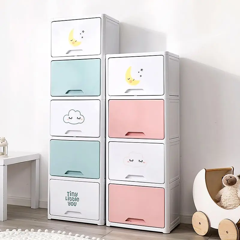 Manufacturer classical layers and plastic drawers storage furniture storage wardrobe cabinet