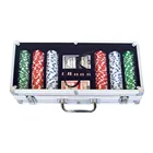 Poker Chips Aluminum Case Texas Poker Chips Capacity Suitcase Black Jack Container Case/Box Aluminum Suitcase