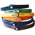 Custom Jewelry Wirstband Men's Natural Genuine Brazil Bracelet Leather Artificial PU Leather Bracelet Women