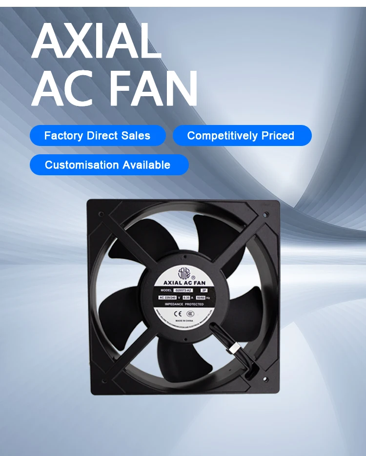 Industrial Axial Cooling Fan, YC20572, 100V, 205*205*72mm - detail 2