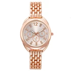 Crystal Watches YT014 Rhinestone Brand Gold Crystal Casual Quartz Women Stainless Steel Dress Watches