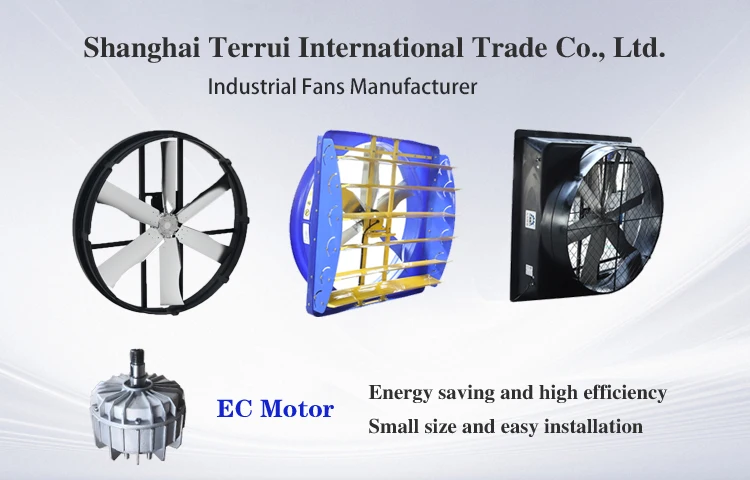 Negative Pressure Exhaust Fan, 48", 380V-480V, Wall - detail 2