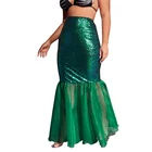 Skirt Halloween Costume Personalized Cosplay Mermaid Bust Dresses Women New Sexy Sequined And Mermaid Skirt