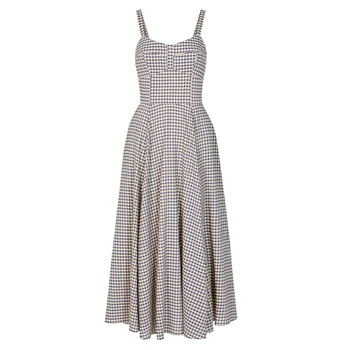 Fashion Summer Casual Street style elegant solid color luxury beach designer premium Sleeveless dress