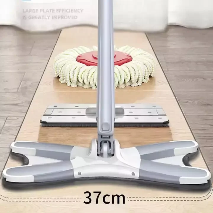 Hot selling 360 degreereplacement twisted rotating mop head for cleaning floorsX ultra-fine fiber lazy household cotton flat mop