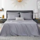 Comfortable 2021 108"*102" Comfortable And Pleasantly Cool 100% Bamboo King Size Bed Sheets