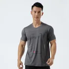 Fit Custom Outdoor Blank Quick Dry Breathable Fit T Shirt Men Round Neck Polyester Sport T-shirt